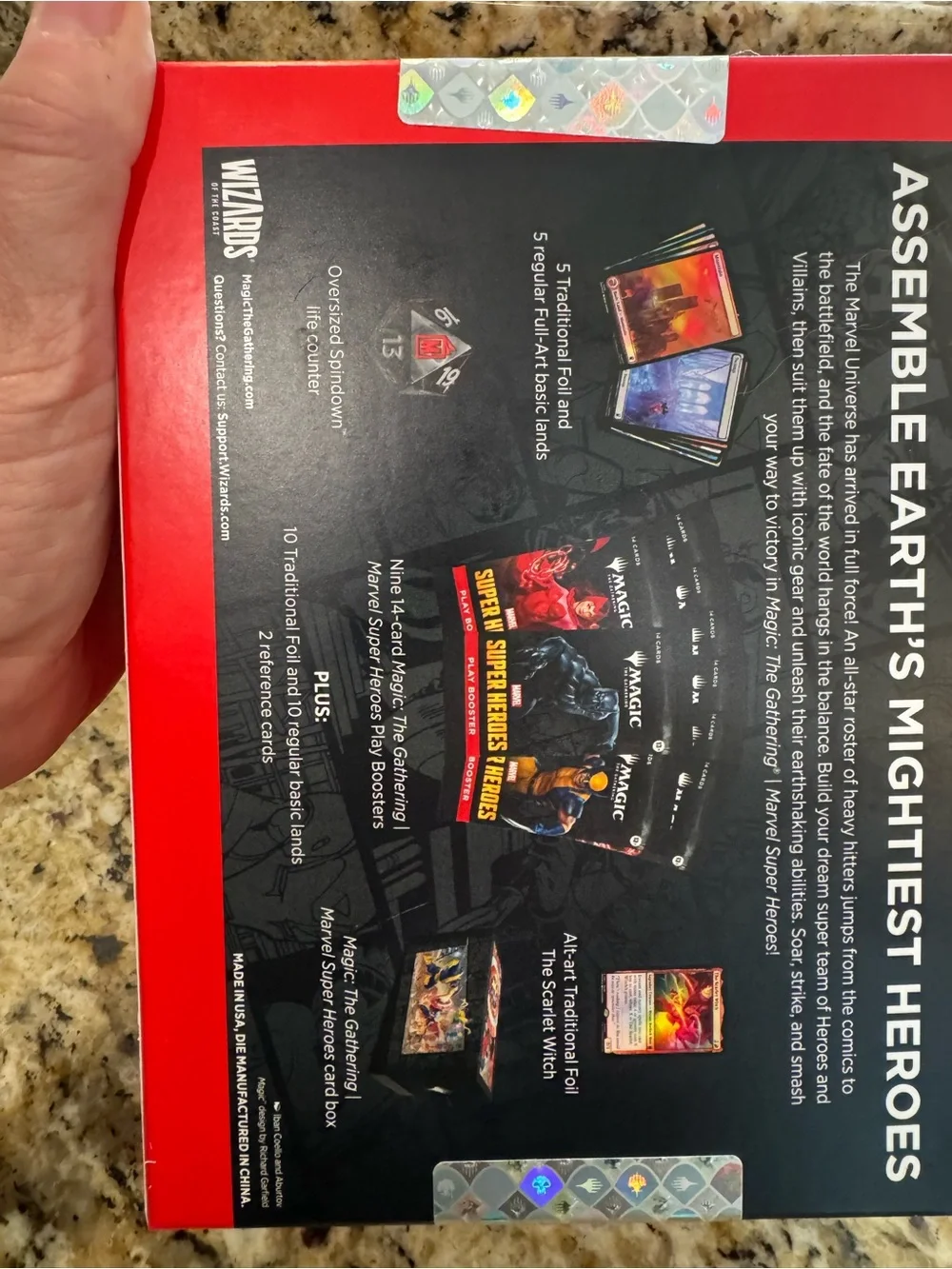 Magic the gathering marvel super hero’s card bundle NEW sealed box